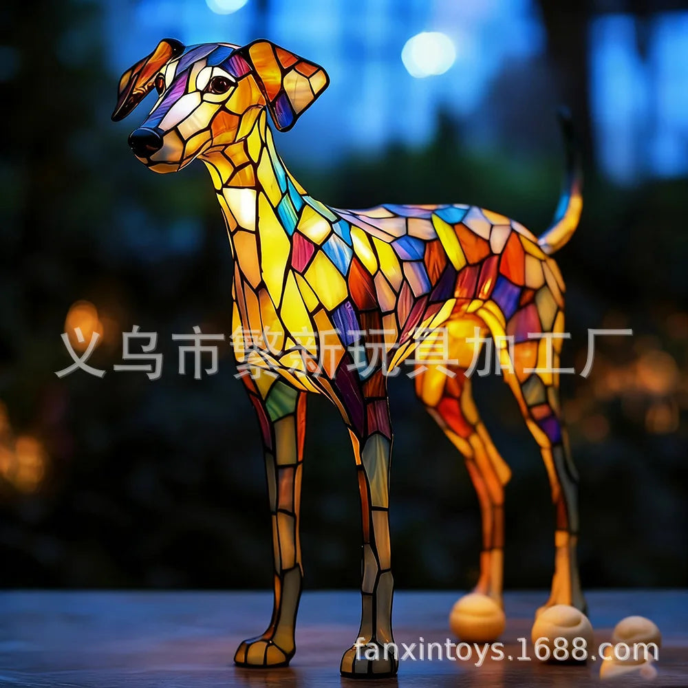 Dog, Cat & Animals Glass Lamp