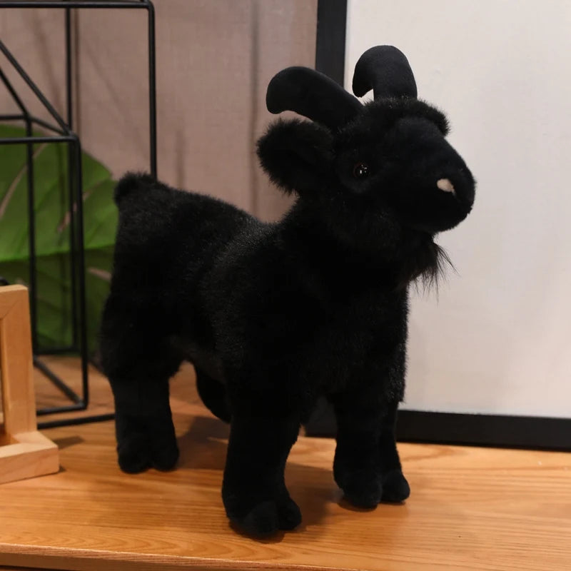 30cm Realistic Goat Plush Toy - Soft Stuffed Animal Goat, Cuddly Farm Animal Gift for Kids, Boys, Girls (Easter/Christmas Gifts)