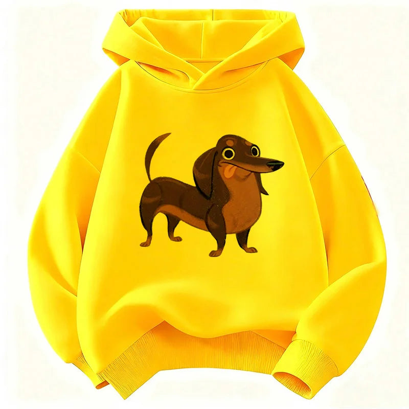 Dachshund Dog Funny Hoodie Kids Children's Sweatshirt