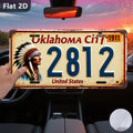 2D Flat,1pc Oklahoma City Band Performance Vintage Metal Sign - Retro Wall Plaque Suitable for Home, Garage, Cafe & Garden