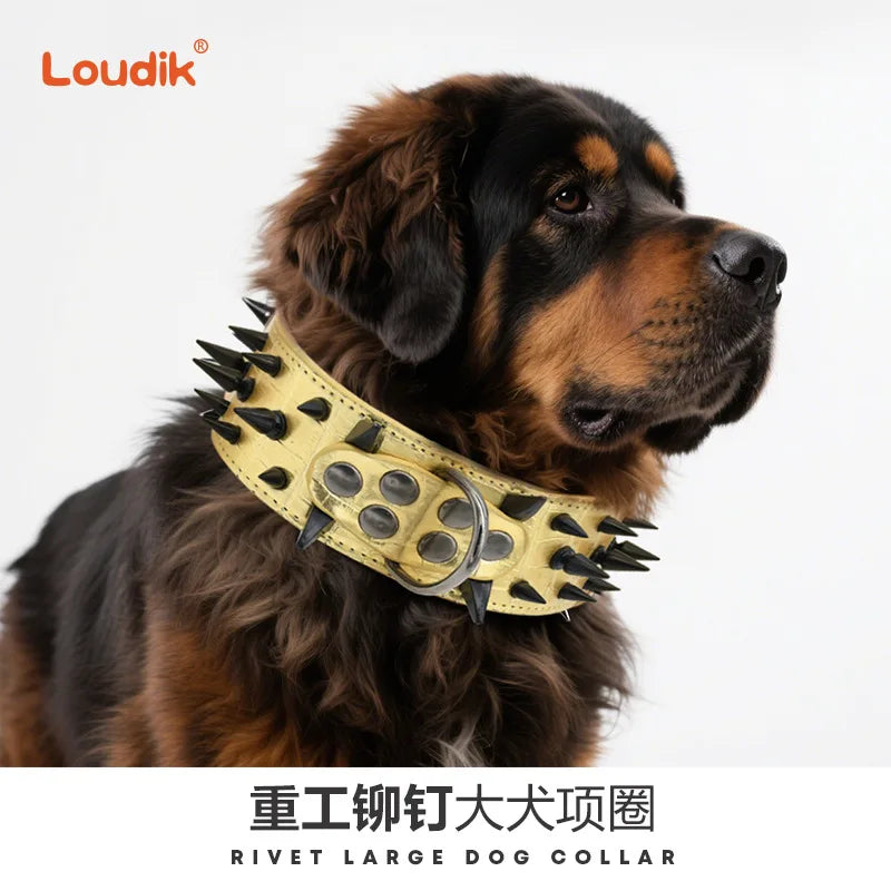 Medium And Large Dog Collars, Rivet Dog Collars, Kasro Bully Dog Collars, Anti-Bite Neck Collars Dogo De Marino Dog Neck Collars