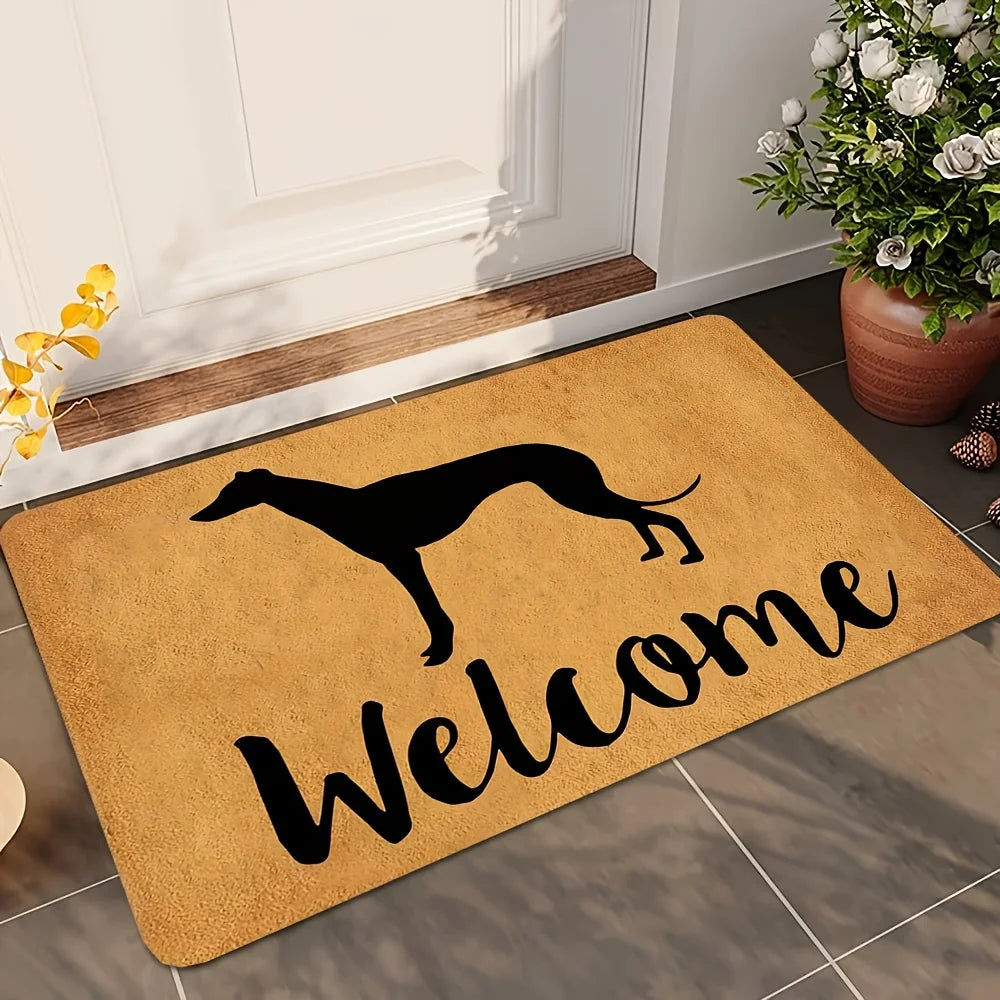 Greyhound Welcome Door Mat
