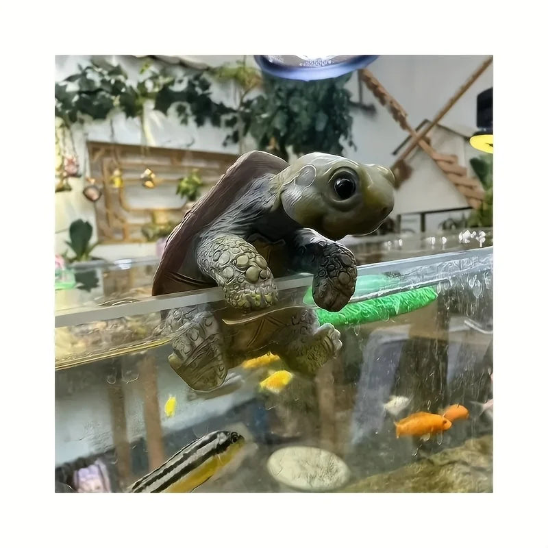 1pc Garden Turtle Statue for Aquarium Decoration, fish tank accessories, for Outdoor Garden,Courtyard, Pool,Landscape Decoration