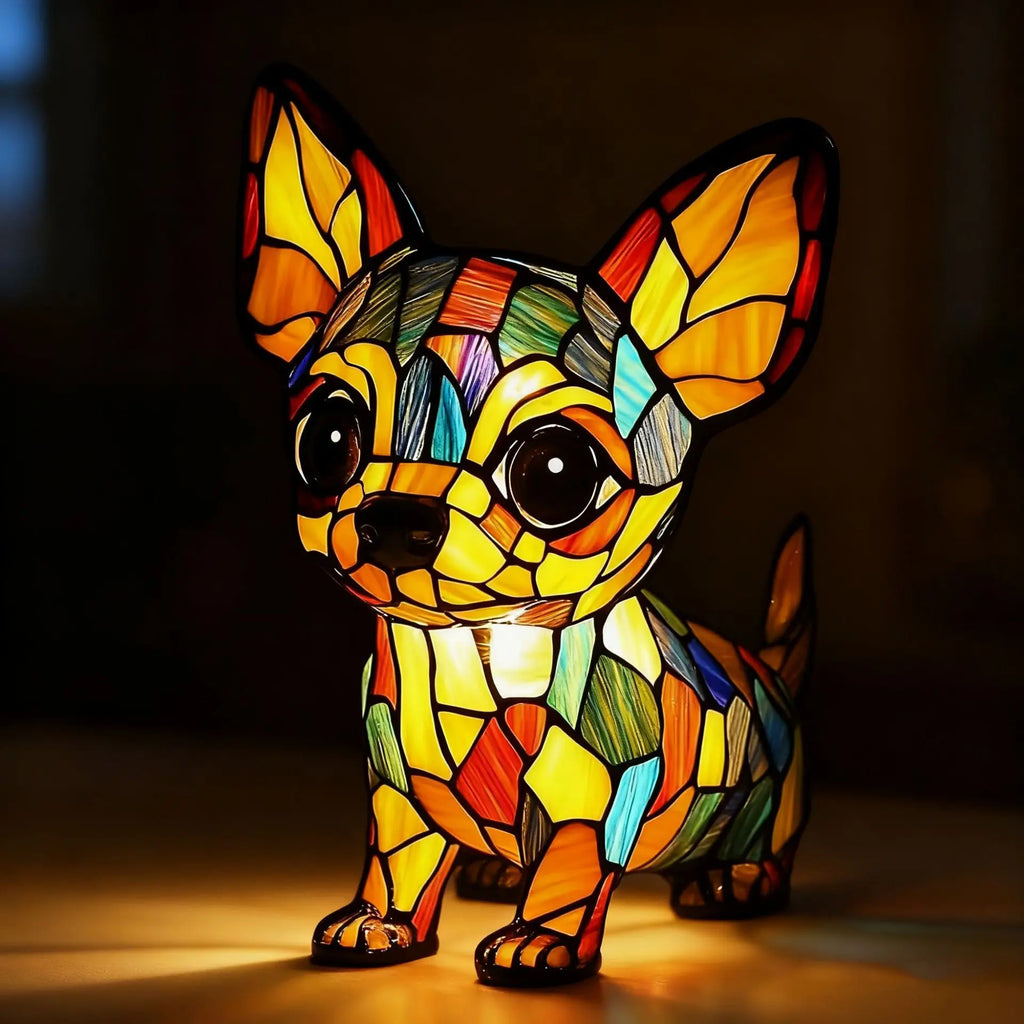Dog, Cat & Animals Glass Lamp