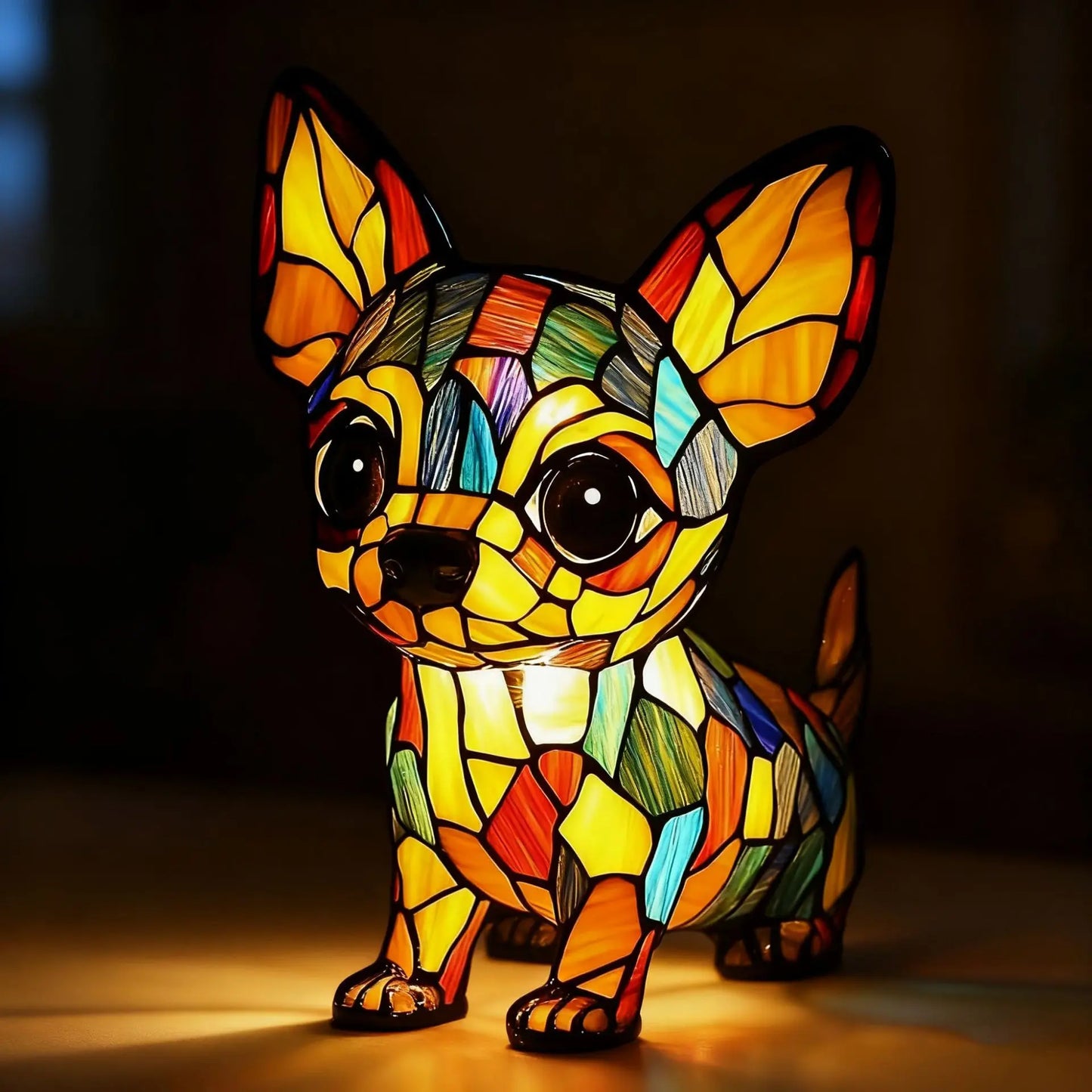Dog, Cat & Animals Glass Lamp