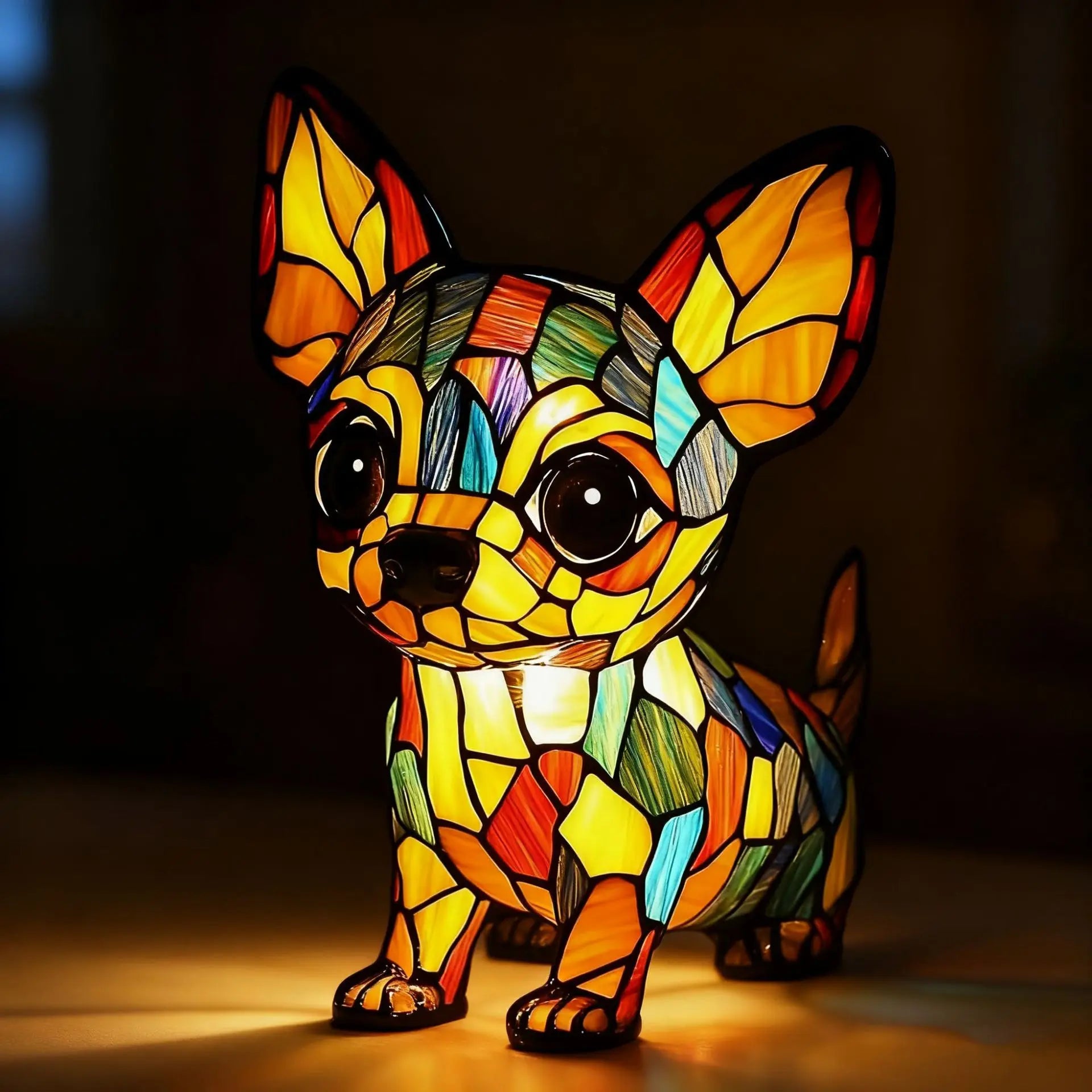 Dog, Cat & Animals Glass Lamp