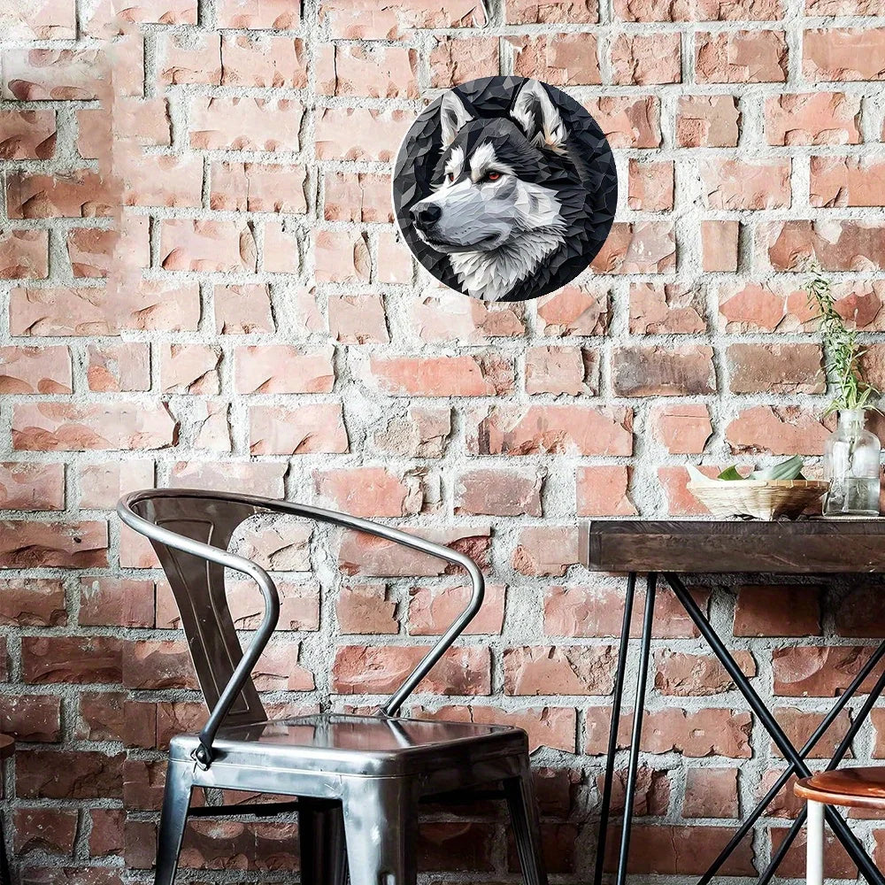 Alaskan Malamute Aluminum Metal Sign