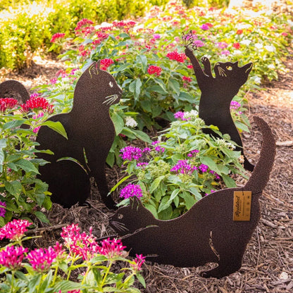Black Cat Silhouette Garden Decoration