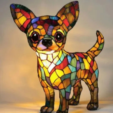 Dog, Cat & Animals Glass Lamp