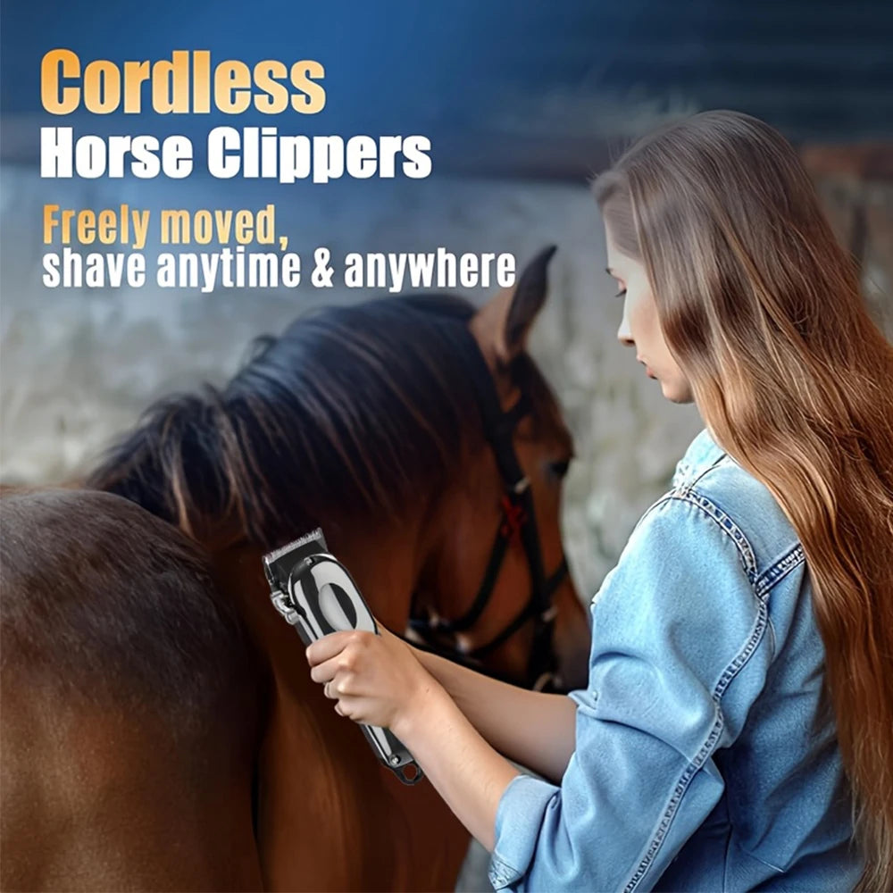 Electric Horse Hair Clipper Cutting Machine Animals Grooming Trimmer Pet Machine Scissors Shearing for Horse Sheep Cat Dog