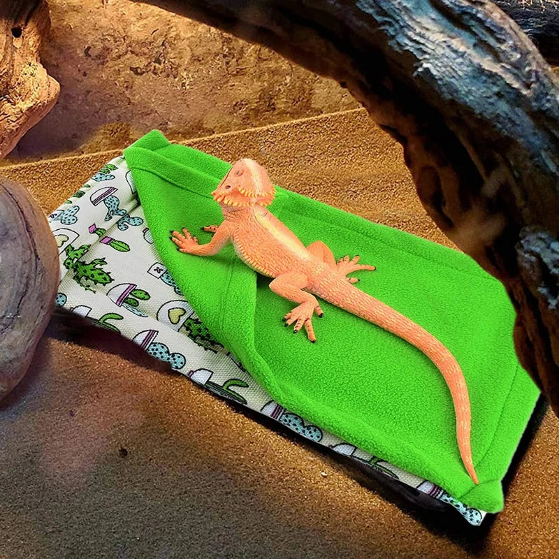 Sleeping Bag Bearded Dragon Accessories Bearded Dragon Bed with Pillow and Blanket Hideout Habitat