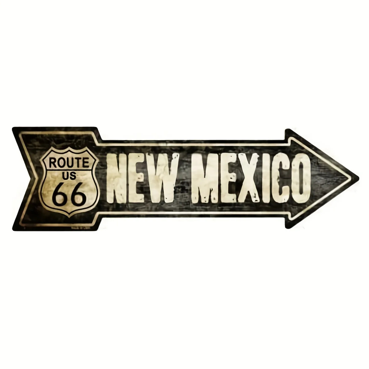 1pc Vintage Route 66 Metal Arrow Sign - Perfect for Door Decor and Gifts - Show Your Love for Texas, Oklahoma, and New Mexico