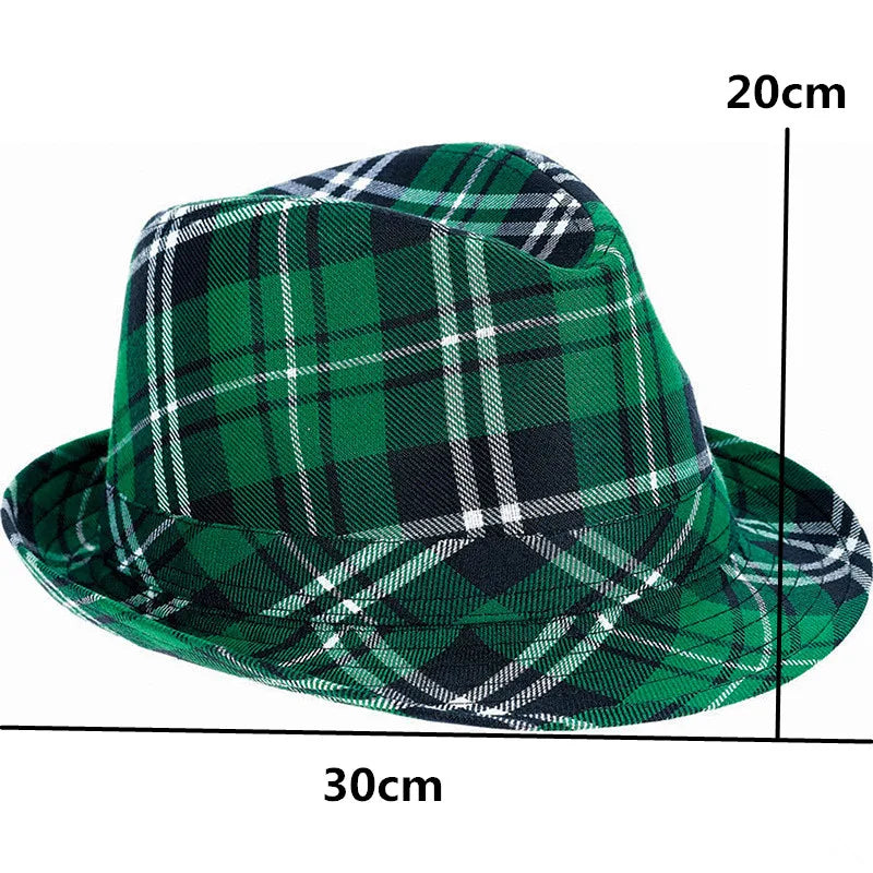 St. Patrick's Day Hat, Festival Party, Digital Print, Irish Green Clover