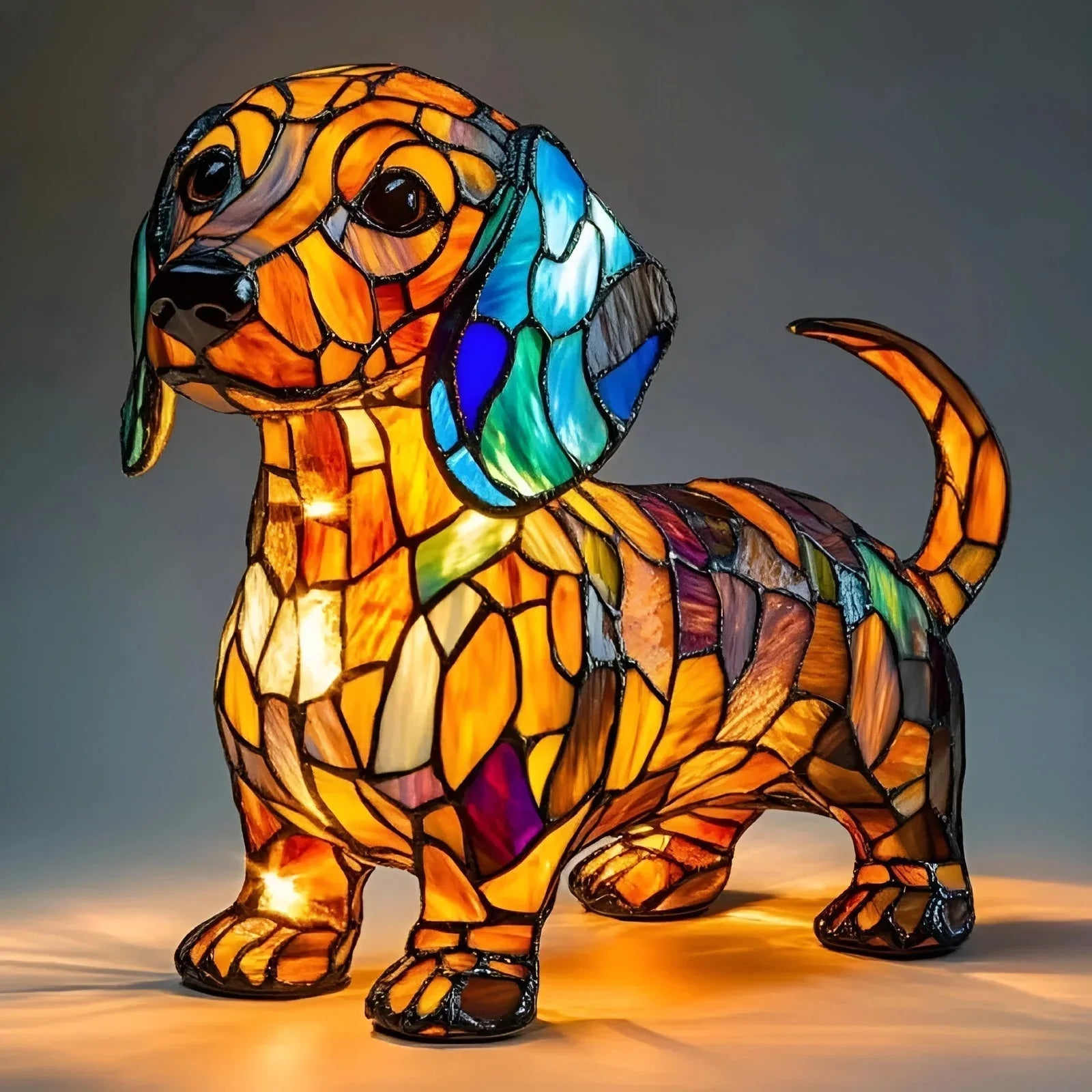 Dog, Cat & Animals Glass Lamp