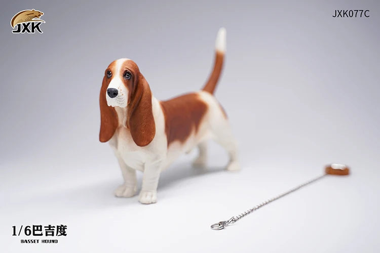 Basset Hound Soldier Figure Scene Accessories