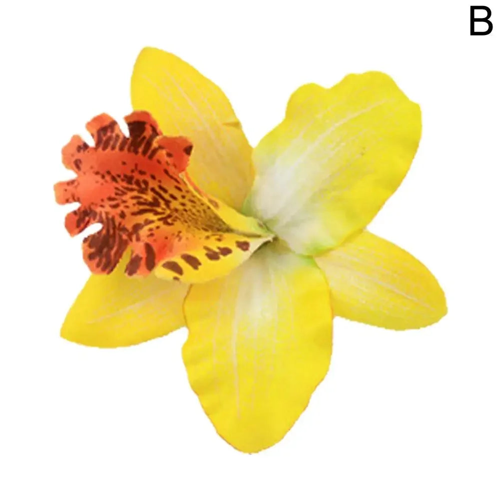 Hawaii Flower Hair Clips For Women Girls Floral Hibiscus Orchid Hairpins For Summer Beach Holiday Wedding Party Hair Access P0T4