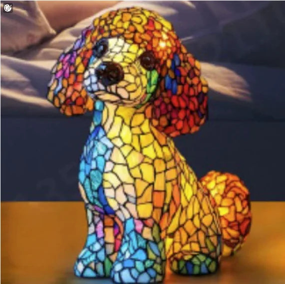 Dog, Cat & Animals Glass Lamp