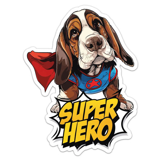 Sweet Basset Hound Sticker