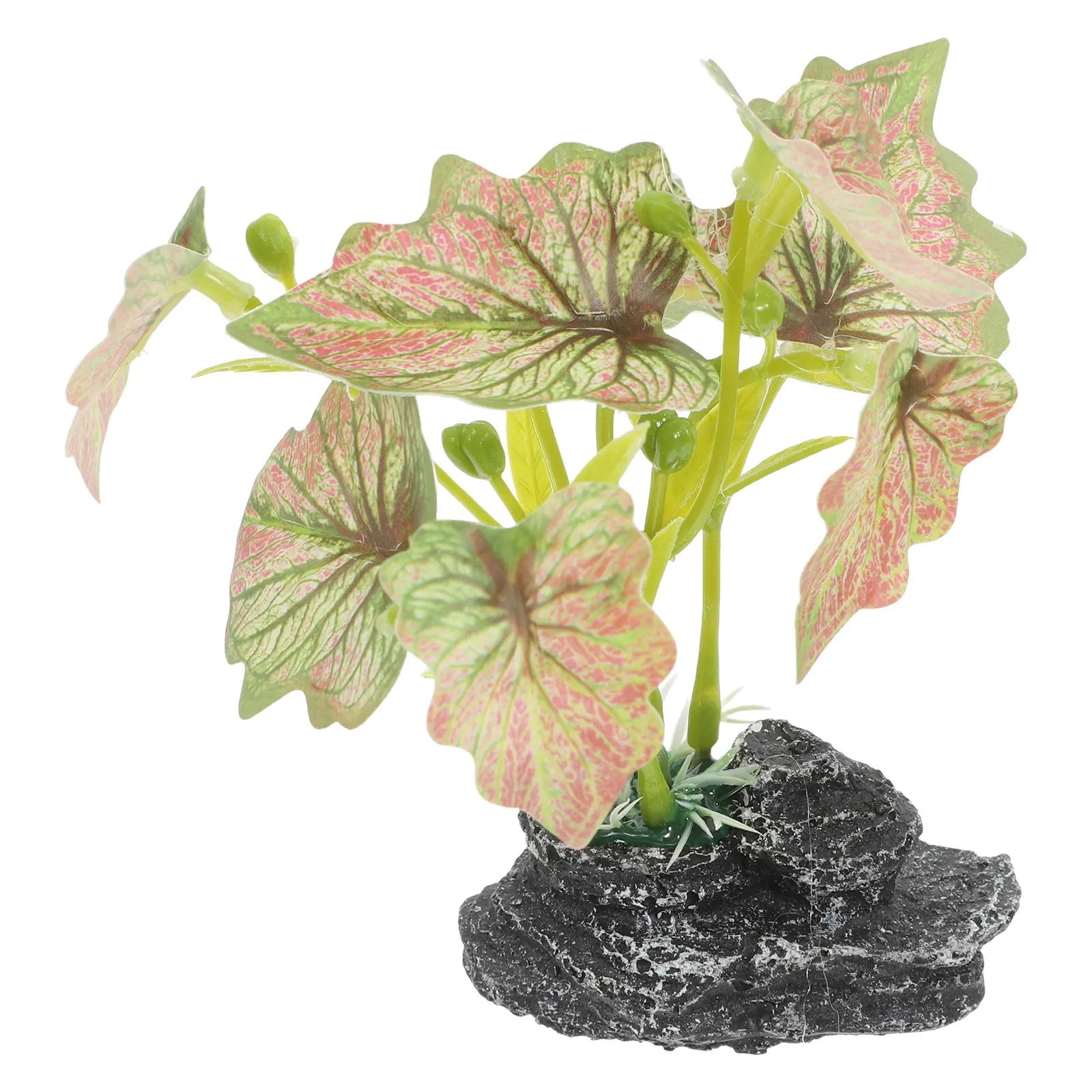 Realistic Reptile Climbing Decorative Plant Artificial Aquarium Plant Terrarium Decoration for Bearded Dragon Hermit Crab Fish