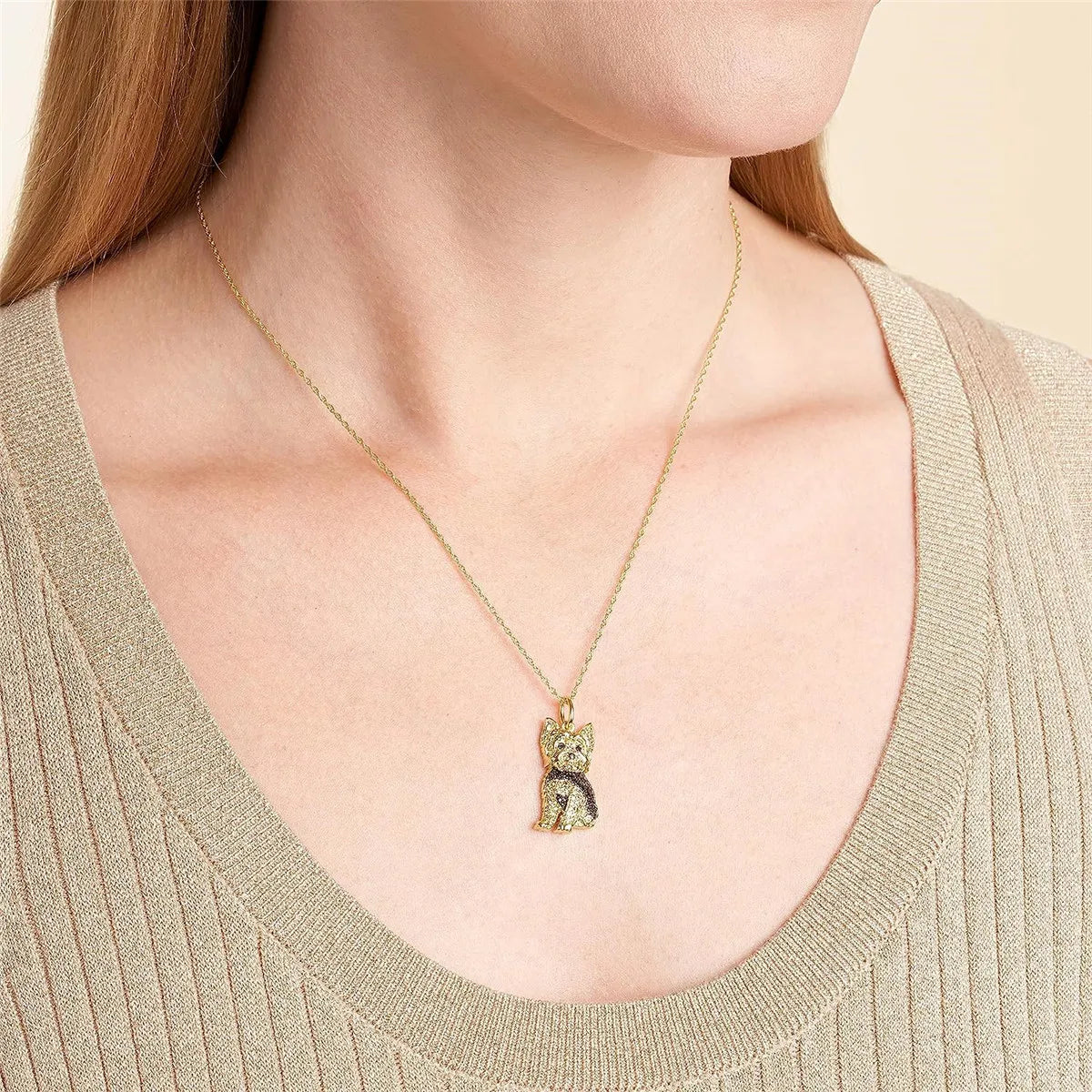 Cute Dog Pendant Necklace