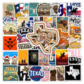 Texas State Logo Stickers Art Clipart Collection DIY Toys Waterproof Decal for Laptop Scrapbook Phone Bottles Luggage Decorative
