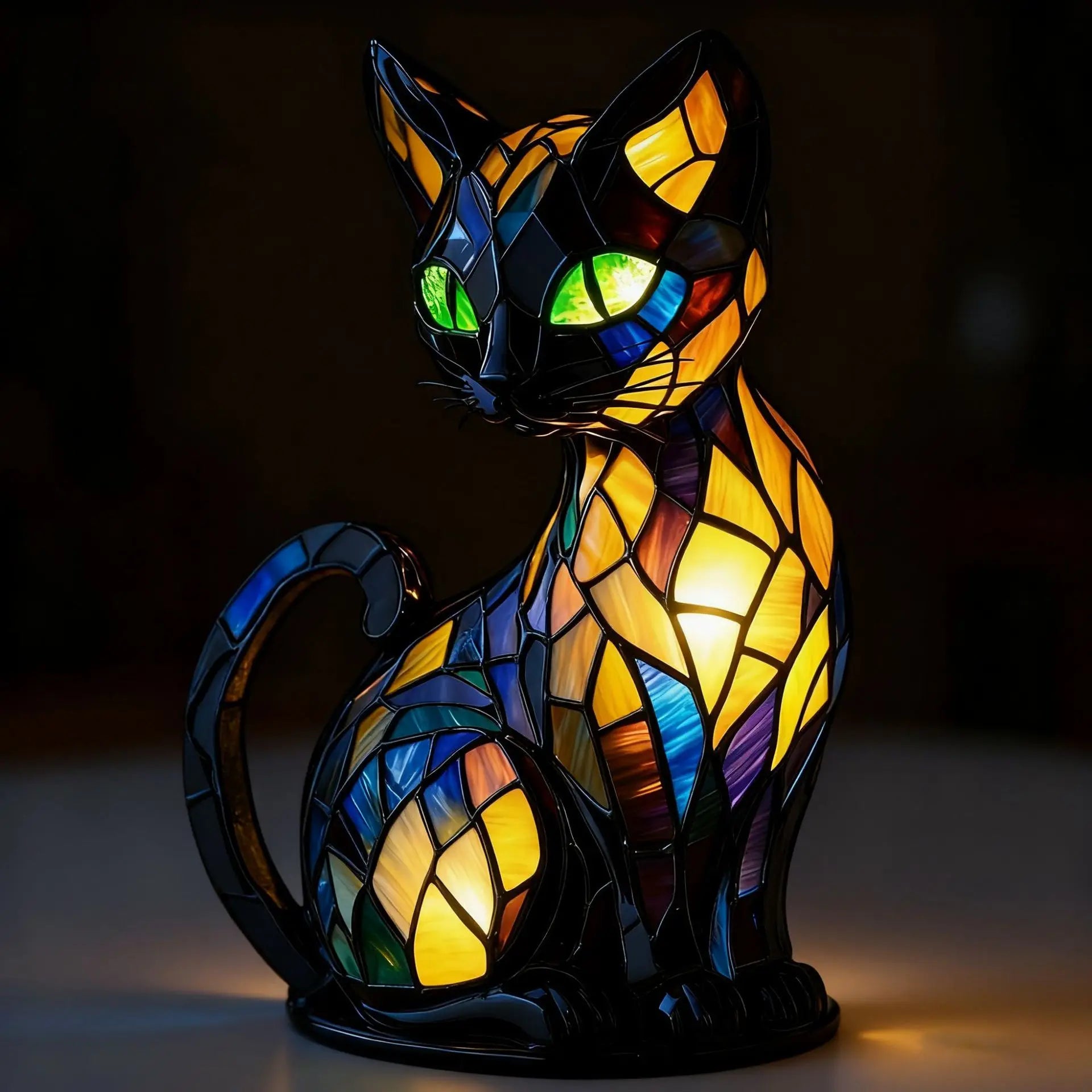 Dog, Cat & Animals Glass Lamp