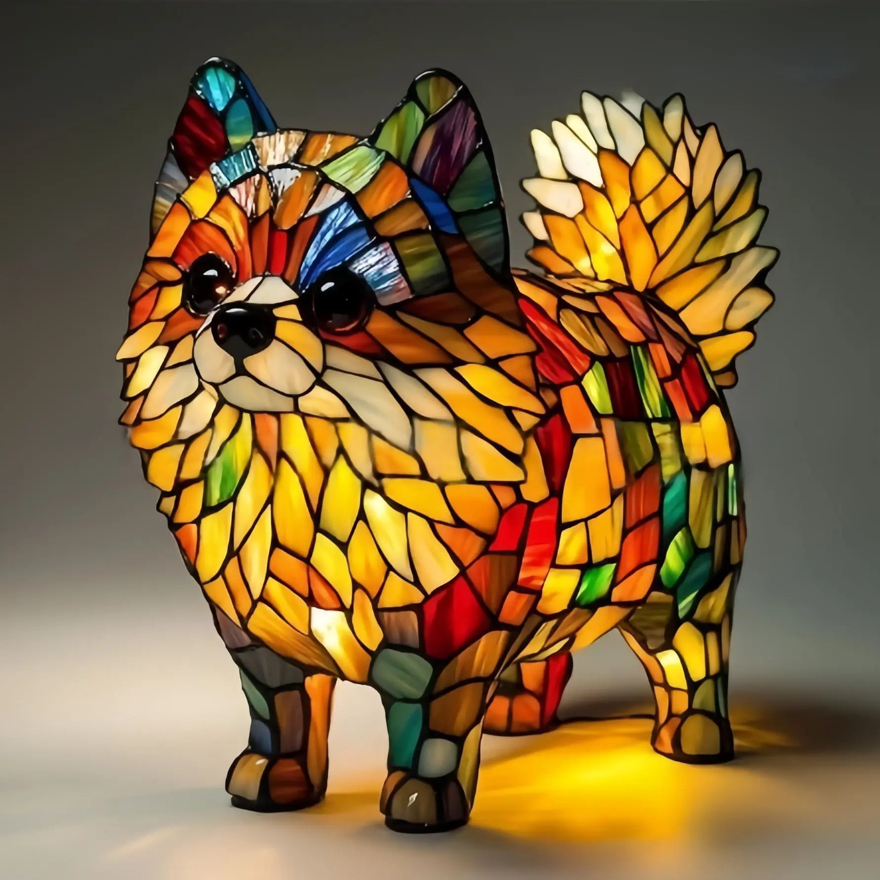 Dog, Cat & Animals Glass Lamp