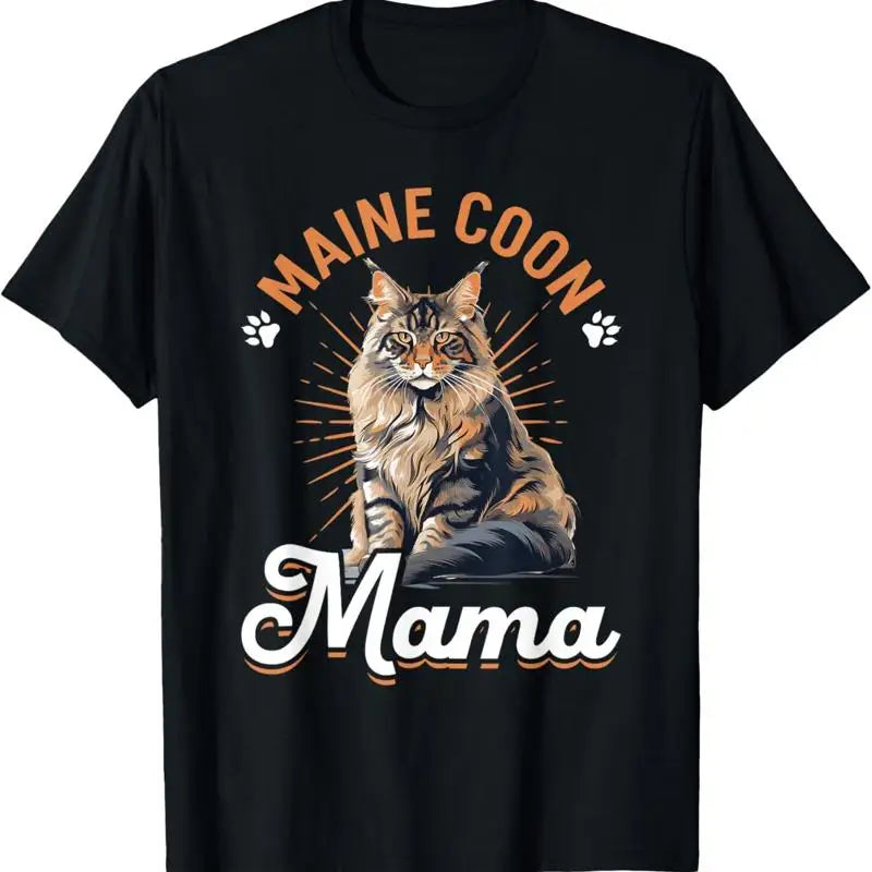 Maine Coon Cat Breed Pet Mama T Shirt