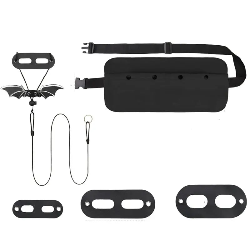 KYCOR-Bearded Dragon Harness And Leash Set-Bearded Dragon Accessories, For Outdoor Travel-Black Decor Suit