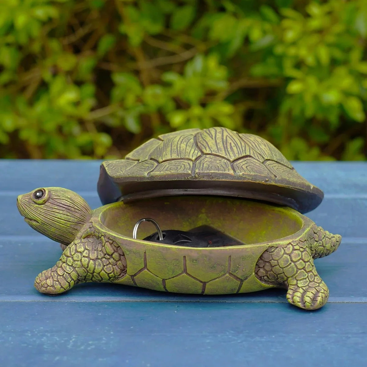 Turtle Resin Statue Figurine Micro Landscape Ornaments Storage Box Perfect for Outdoor Lawn Gardens Home Art Decor