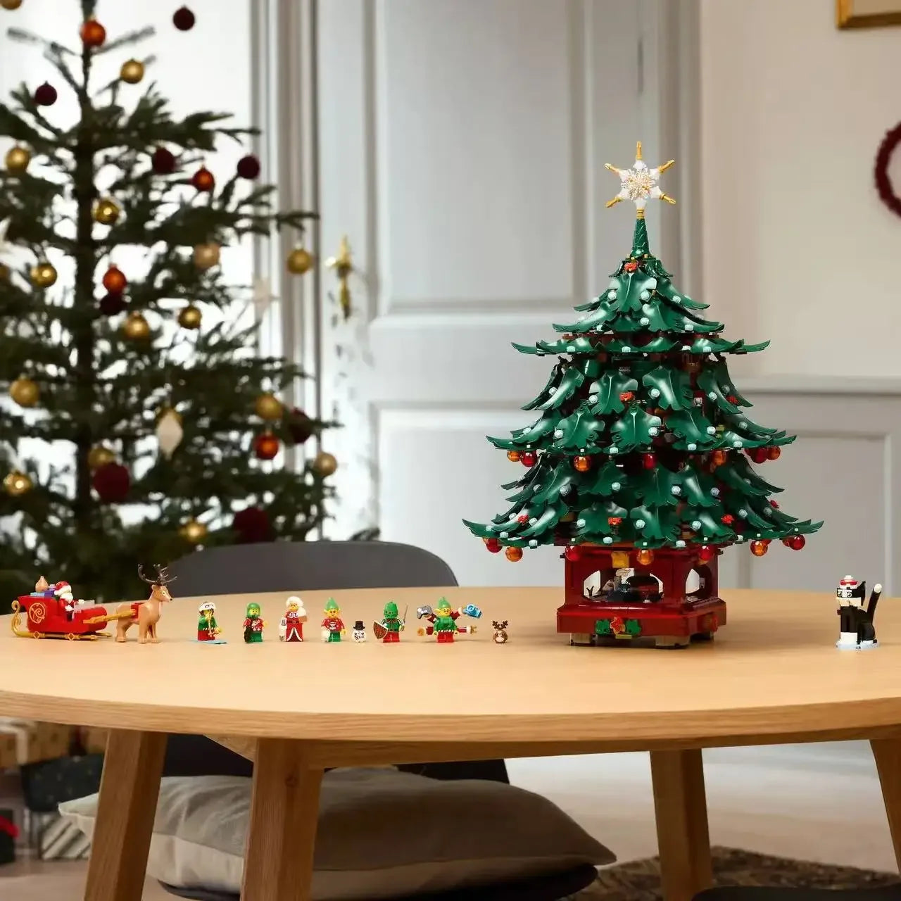 New Model 41843 Christmas Tree, Reindeer, Santa Claus Set, Christmas Gifts, Birthday Gifts Building Blocks