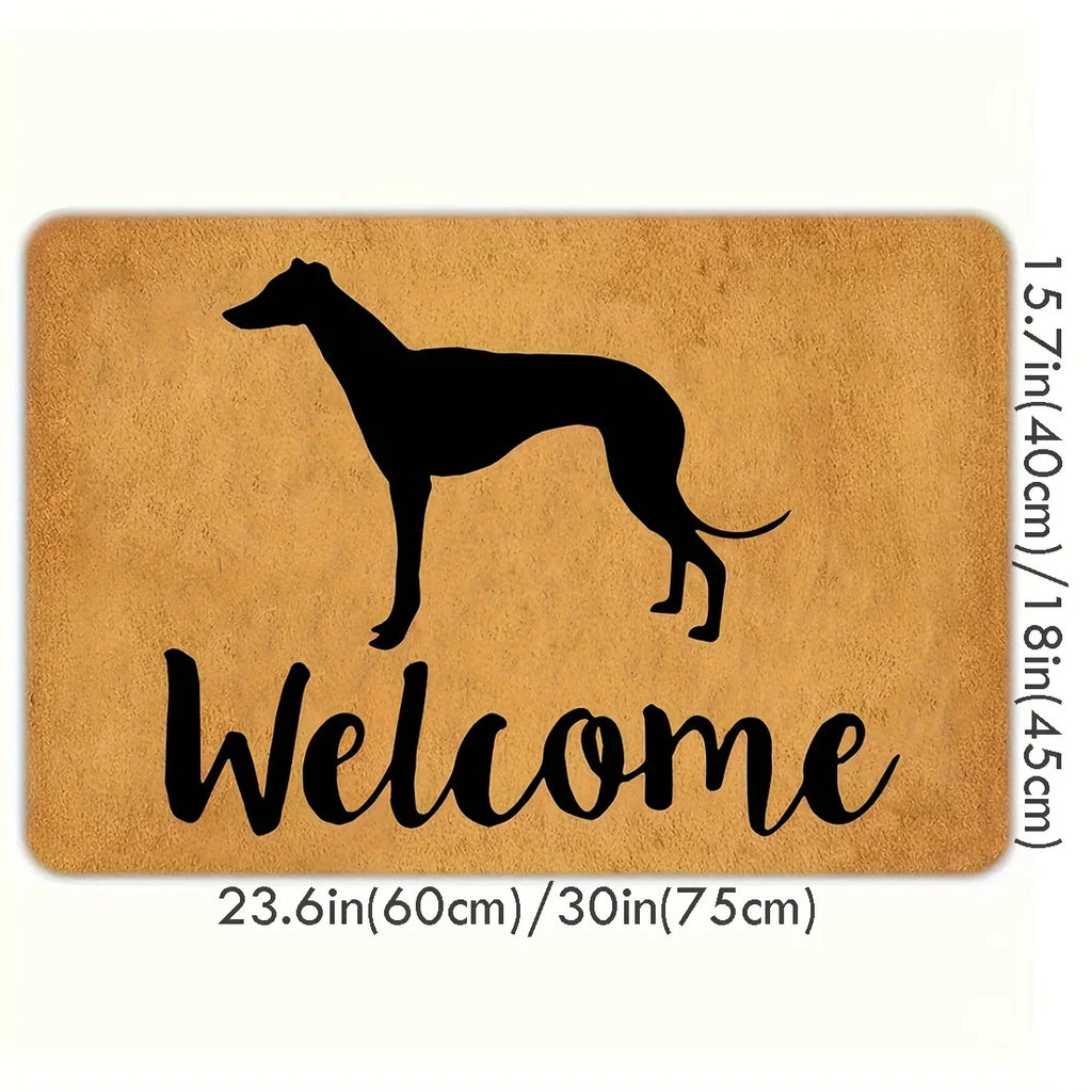 Greyhound Welcome Door Mat