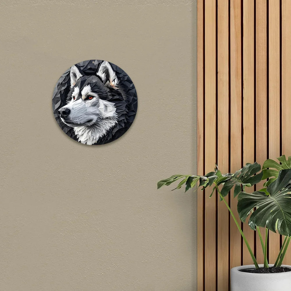 Alaskan Malamute Aluminum Metal Sign