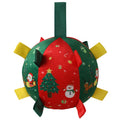 Christmas Dog Toy Balls Anti-Bite Chew Toys with Squeaker Interactive Puzzle Self Entertainment Tool for Boredom Relief