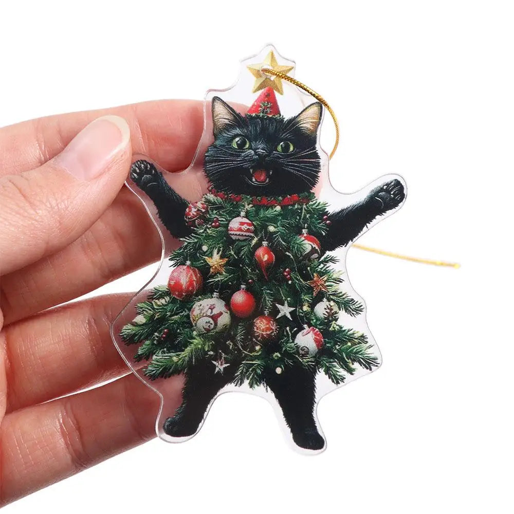 Black Cat Xmas Tree