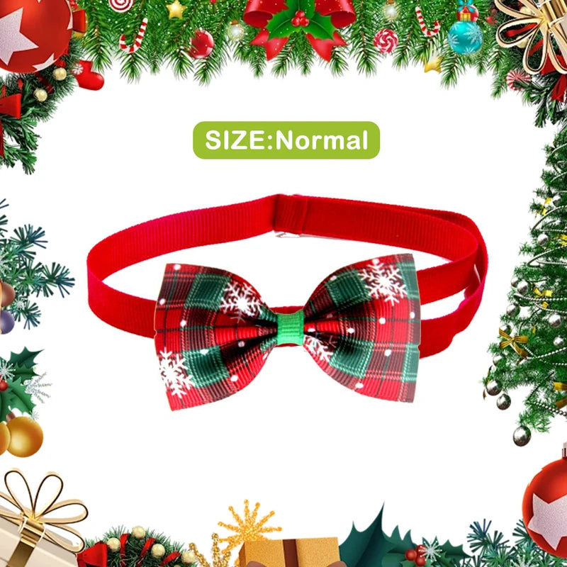 Festive Cat Dog Santa Hat & Scarf Christmas Outfit - Small Dog Holiday Apparel
