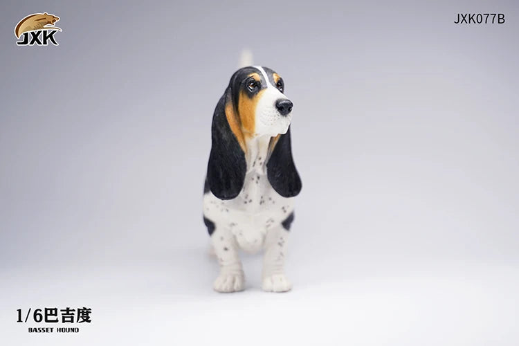 Basset Hound Soldier Figure Scene Accessories