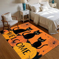 Halloween Black Cat Entry Door Mat