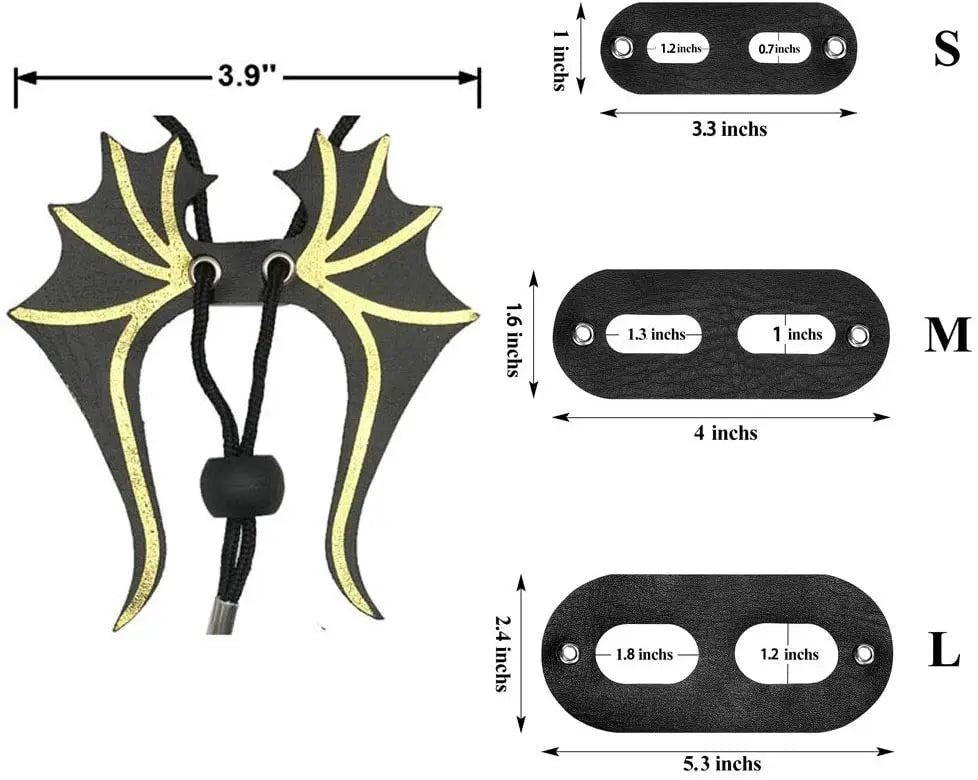 Bearded Dragon Lizard Leash Harness - 3 Size Pack Dinosaur Wing Lizard Harness Leash for Bearded Dragon Lizard Reptiles
