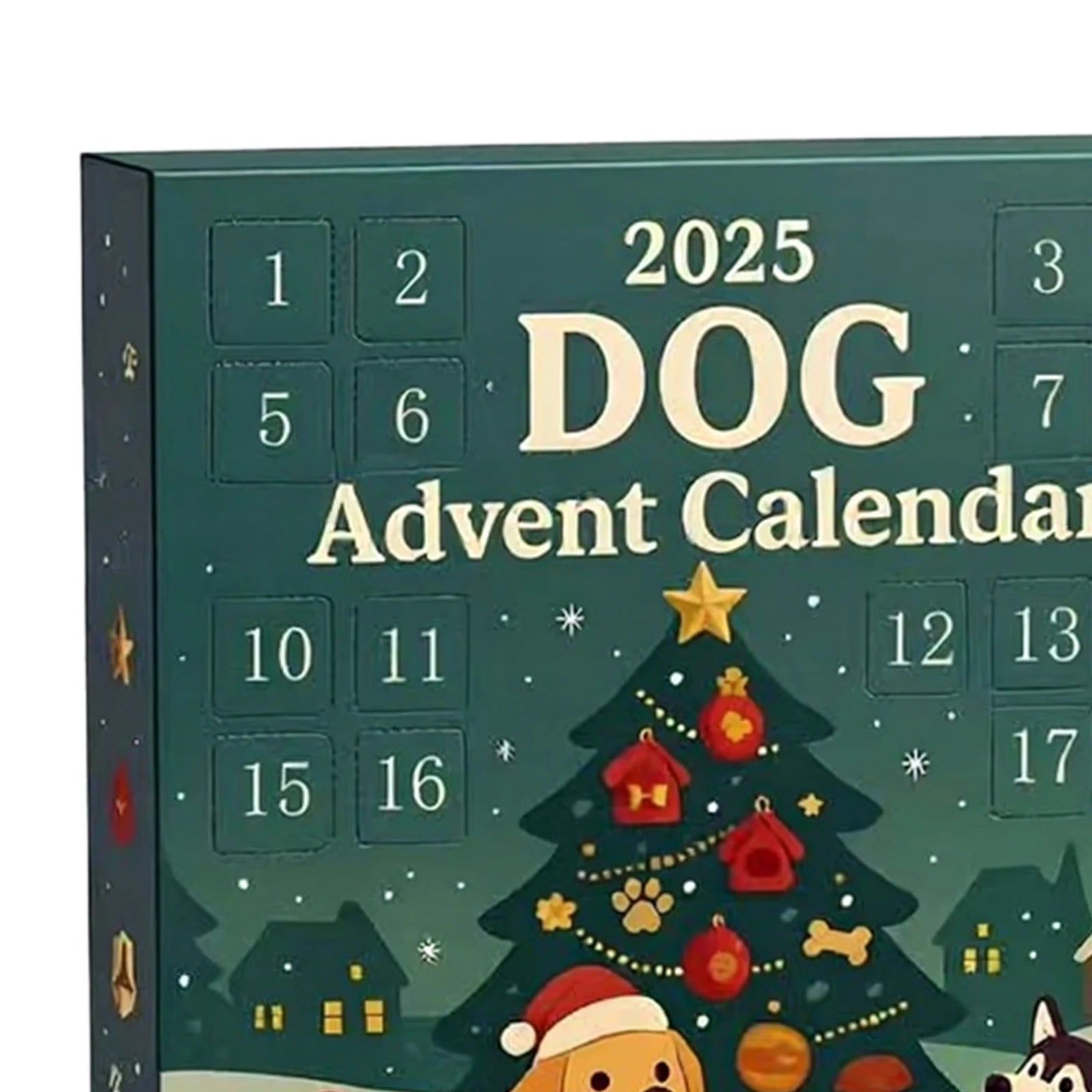Dog/Dragon/Cat 24 Days Christmas Countdown Calendar Christmas Advent Calendar Xmas Countdown Calendar for Dog Lovers 2D