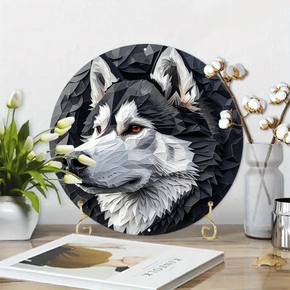 Alaskan Malamute Aluminum Metal Sign