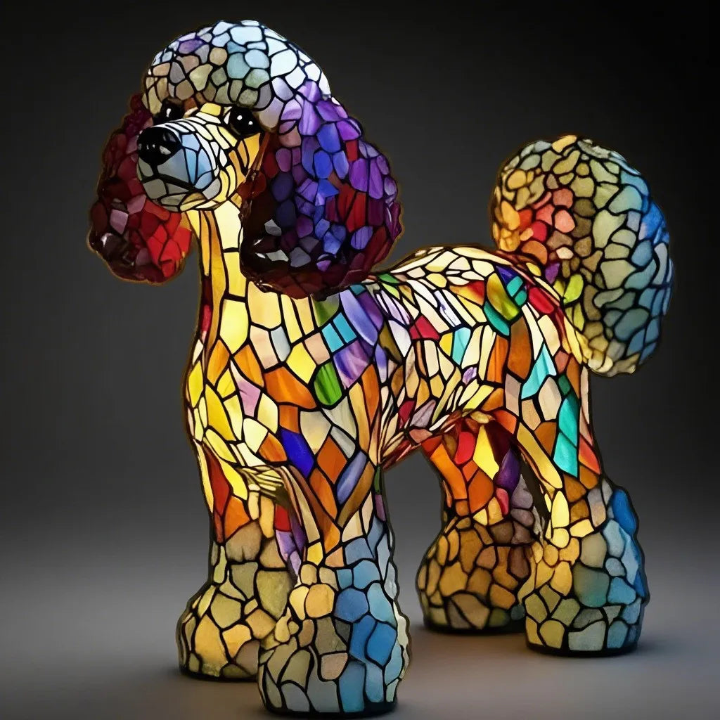 Dog, Cat & Animals Glass Lamp