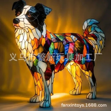 Dog, Cat & Animals Glass Lamp