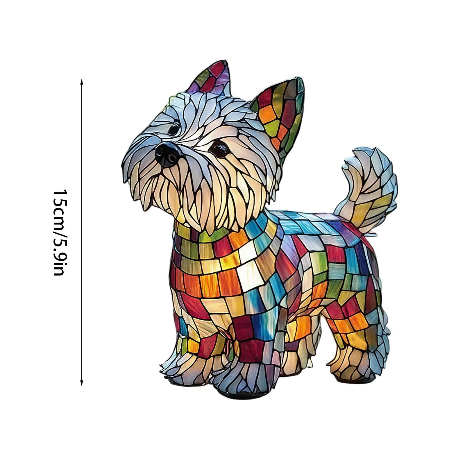 French Bulldog, Pomeranian, Pug, Yorkshire Terrier Glass Lamp