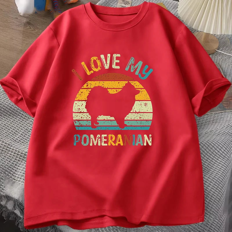 I Love My Pomeranian T Shirt
