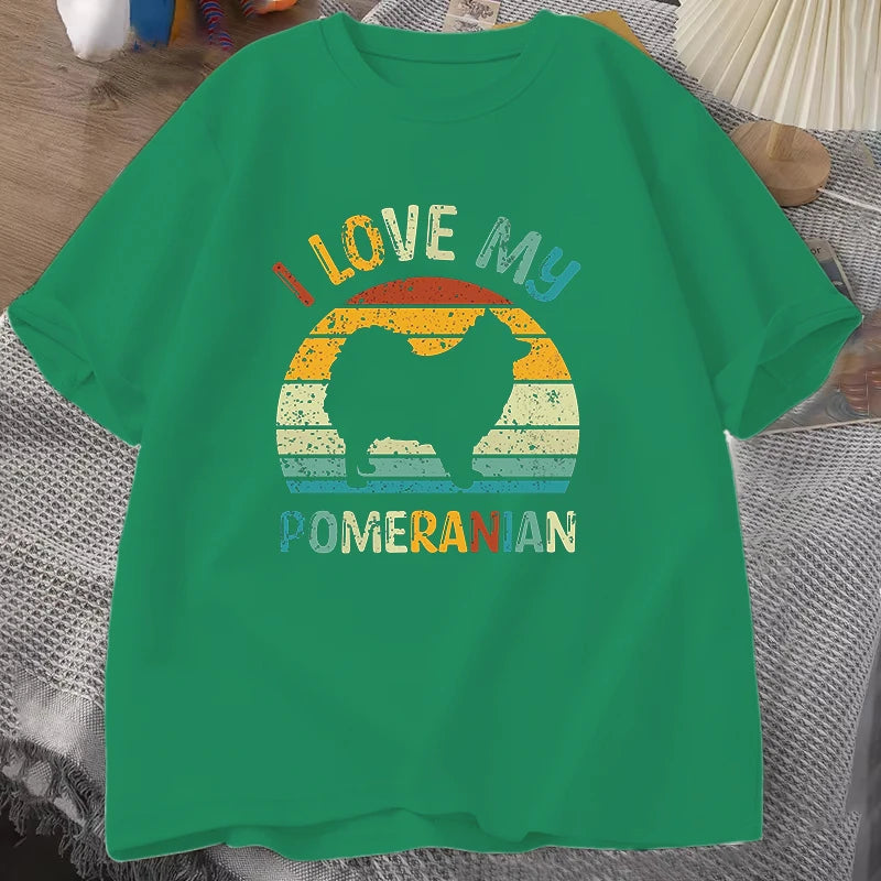 I Love My Pomeranian T Shirt