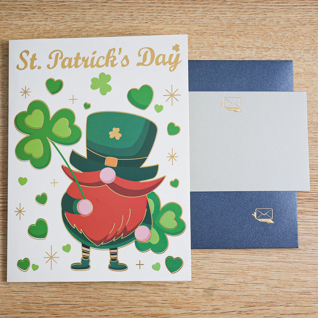 Happy St Patrick's Day Pop Up Card 3D Greeting Cards Festival Gift Clover