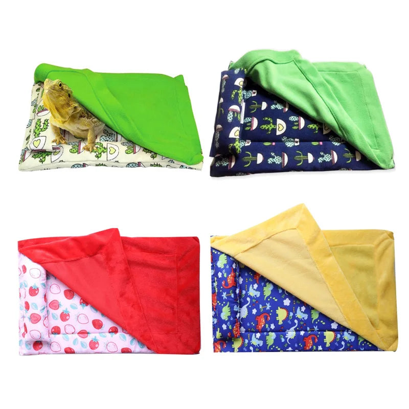 Sleeping Bag Bearded Dragon Accessories Bearded Dragon Bed with Pillow and Blanket Hideout Habitat