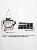 Black Cat Book Tracker Sign