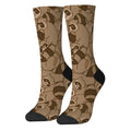 Cartoon Raccoon Theme Casual Socks Comfortable Breathable Non-slip Socks Novelty Harajuku Street Hip-Hop Crew Socks Unisex Gift